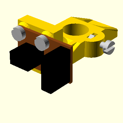 shaft support with opto sensor