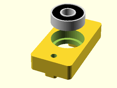 linear bearing housing with screw xy